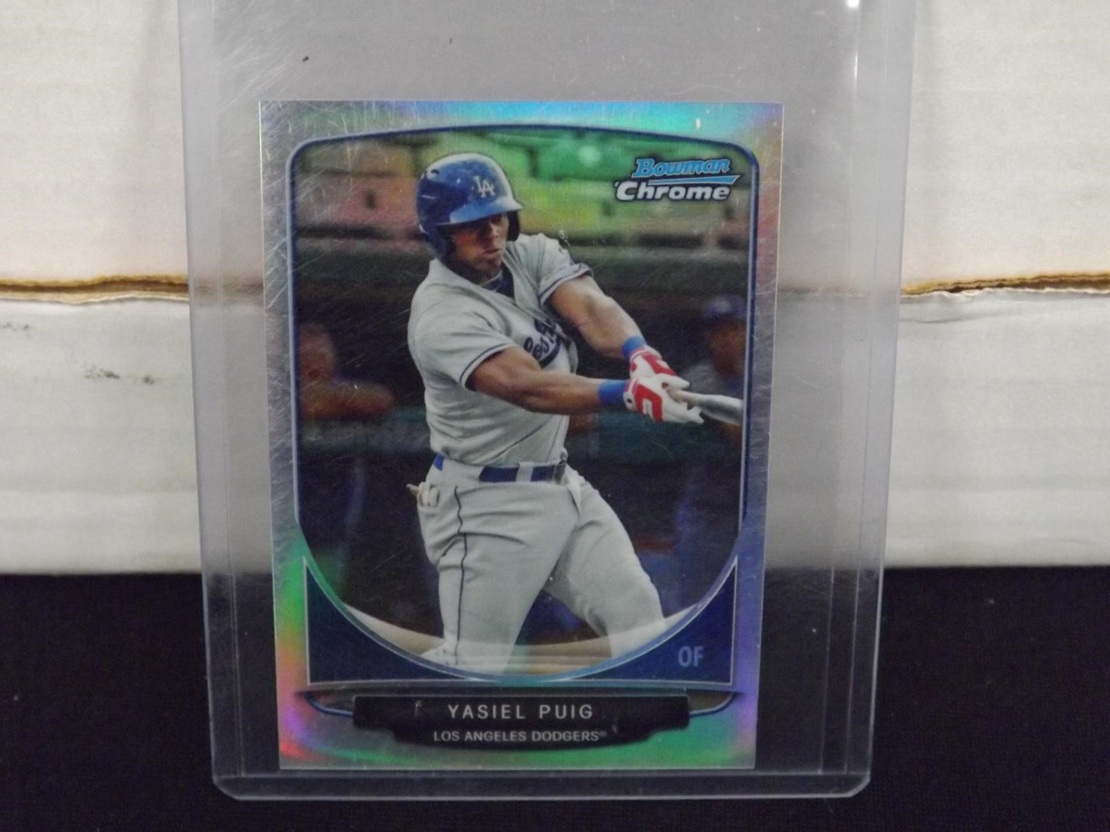 2013 BOWMAN CHROME MINI YASIEL PUIG REFRACTOR