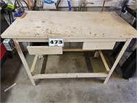 48 x 24 workbench with outlets & vise