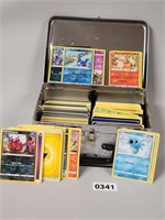 Collection of Poke'mon Cards W/Tin Box