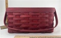 Longaberger Bold red lunchbox