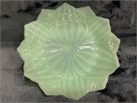 Vintage Jadeite Lotus Serving Dish