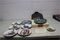 Collector Plates incl Norman Rockwell