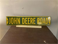 John Deere metal sign