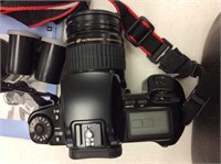 Canon EOS Elan 35 mm & Polaroid Sun 600 LMS Camera