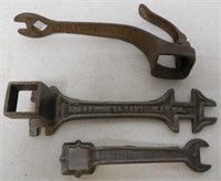 lot of 3 wrenches Miller, buggy nut, & others