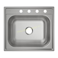 ELKAY $85 Retail 25"x22" 4-Hole Kitchen Sink,