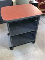 Metal Rolling 2 Shelf Cabinet