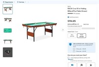N3035  RACK Crux Folding Billiard Table, 55 in