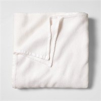 Full/Queen Micro Waffle Bed Blanket White -...