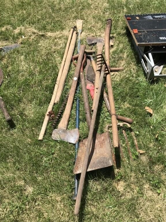 Selection of Antique Long Handled Tools