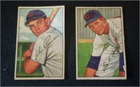 2 1952 Topps Bowman Chicago Cubs