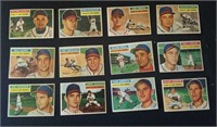 12 different 1956 Topps St. Louis Cardinals