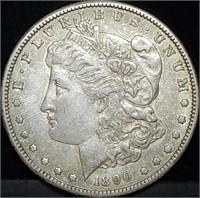 1890-S Morgan Silver Dollar, Better Date, Nice