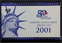 2001 US Mint Proof Set MIB
