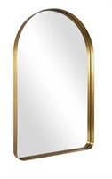 ANDY STAR ARCHED MIRROR, 20 X 30IN BRUSHED GOLD
