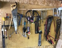 Tool Assortment Contents Of Peg Board