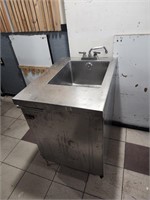S/S CABINET SINK 22" X 30-1/2" X 34-1/4" TALL