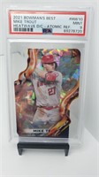 PSA 9 Mike Trout Angels Atomic Pop 12