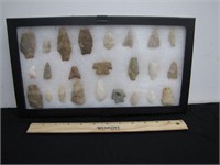 Collection of Stone Indian Arrowheads