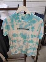 Take it easy tie-dyed t-shirt sizes