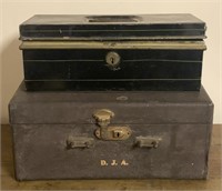 Antique lock boxes