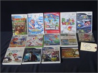 Qty 14 Used Nintendo Wii Video Games w/ Cases