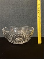 Large Heavy Crystal Serving Bowl