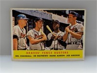 1958 Topps #35 Hank Aaron HOF Braves