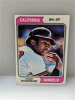 1974 Topps #55 Frank Robinson HOF Reds/Angels