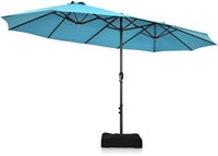 $210  Turquoise 15FT Double-Sided Twin Umbrella