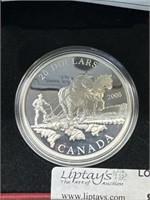 2008 $20 Fine Silver Coin Agriculture trade C.O.A.