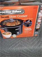 Unused proctor silex slow cooker 4 quart