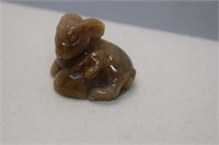 125.69cwt Carved Sapphire Mother & Baby Rabbit