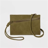 Universal Thread Crossbody Wristlet - Olive Green