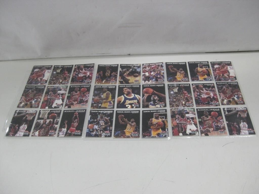 Michael Jordan & Magic Johnson Basketball Cards
