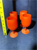 Vintage Orange Chardanae Glasses