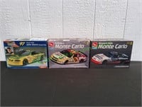 (3) NASCAR Plastic Models