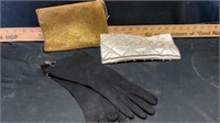Clutches and gloves