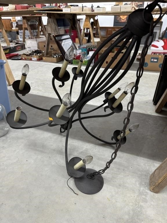 Wrought iron chandelier