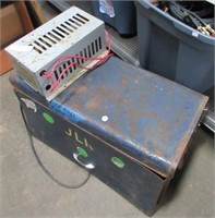 Upper Tool Box and Bin Full of Electrical Cords,