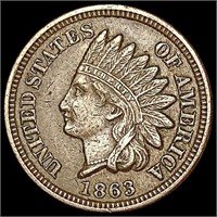 1863 Indian Head Cent CLOSELY UNCIRCULATED