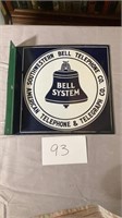 Southwestern Bell Telephone Porcelain Sign DR