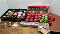Red - Green - Gold Trimmed Christmas Ornaments