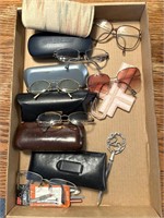 Vintage Eyeglasses, Glasses, Cases, and More (all