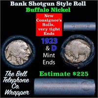 Buffalo Nickel Shotgun Roll in Old Bank Style 'Bel