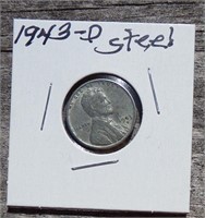 1943-D US Steel 1 Cent Penny