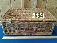 Wicker Picnic Basket        Pick up only