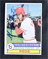GEORGE FOSTER AUTOGRAPHED 1979 TOPPS CARD