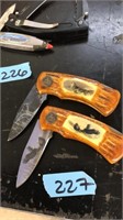 (2) WILD OUTDOORS COMMEMORATIVE KNIVES