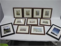 9 Framed Prints & 2 Framed & Signed Photos